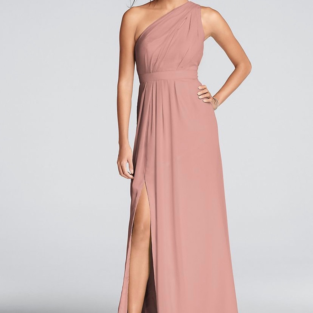 One shoulder bridesmaid/prom dress